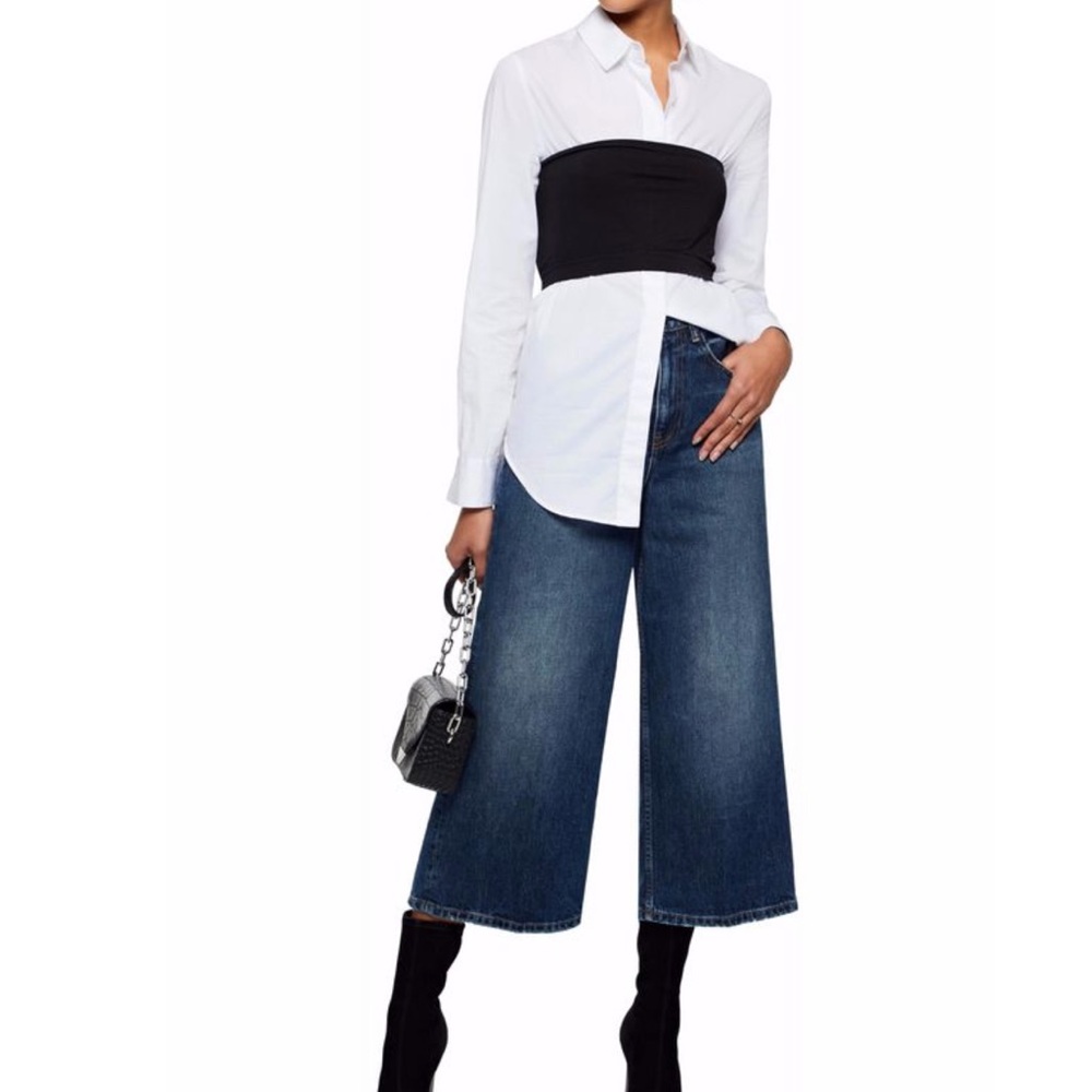 Alexander Wang Drill high-rise wide-leg jean